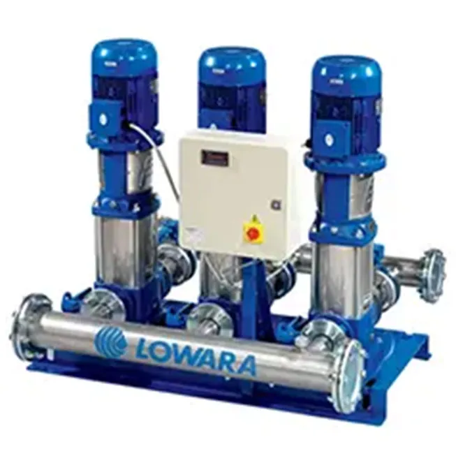 Lowara multi-stage booster pump system installed by Alton Facility Services.