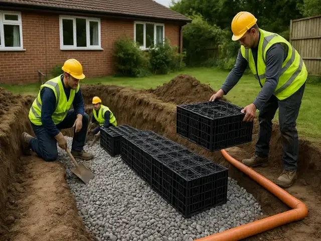 Soakaway installation and repair work by Alton Facility Services