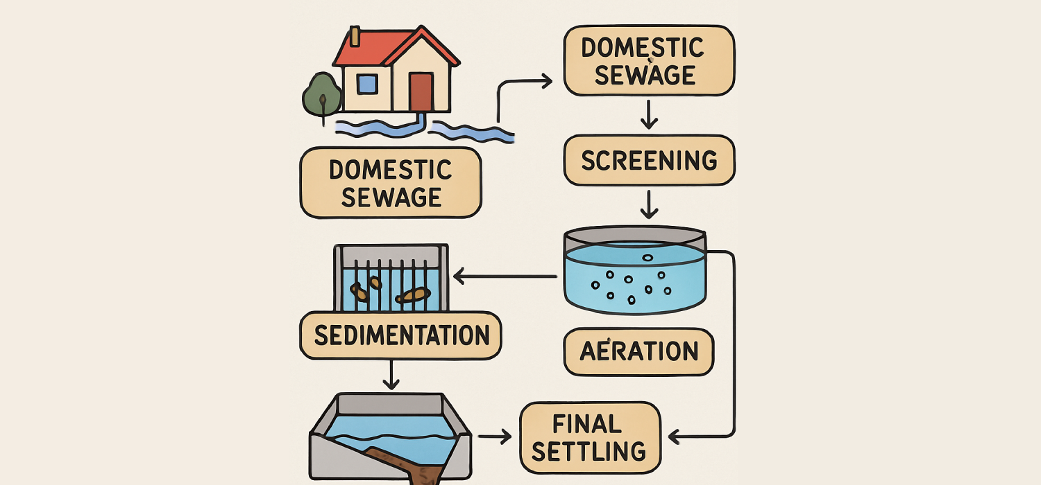 Different types of domestic sewage treatment plants UK