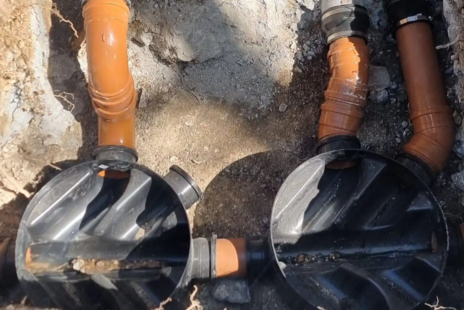 Drainage excavation and underground pipework installation