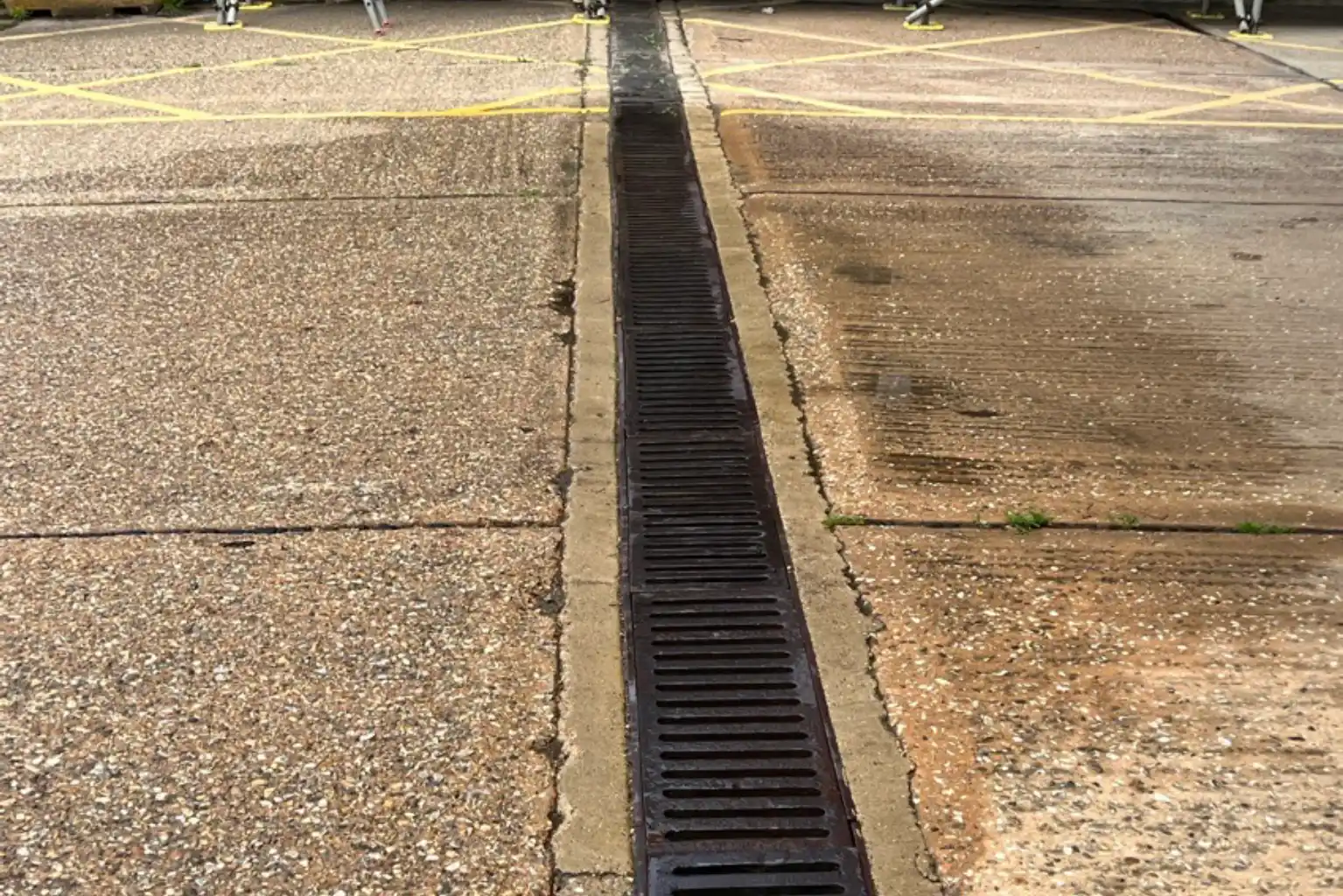 Commercial drainage installation project