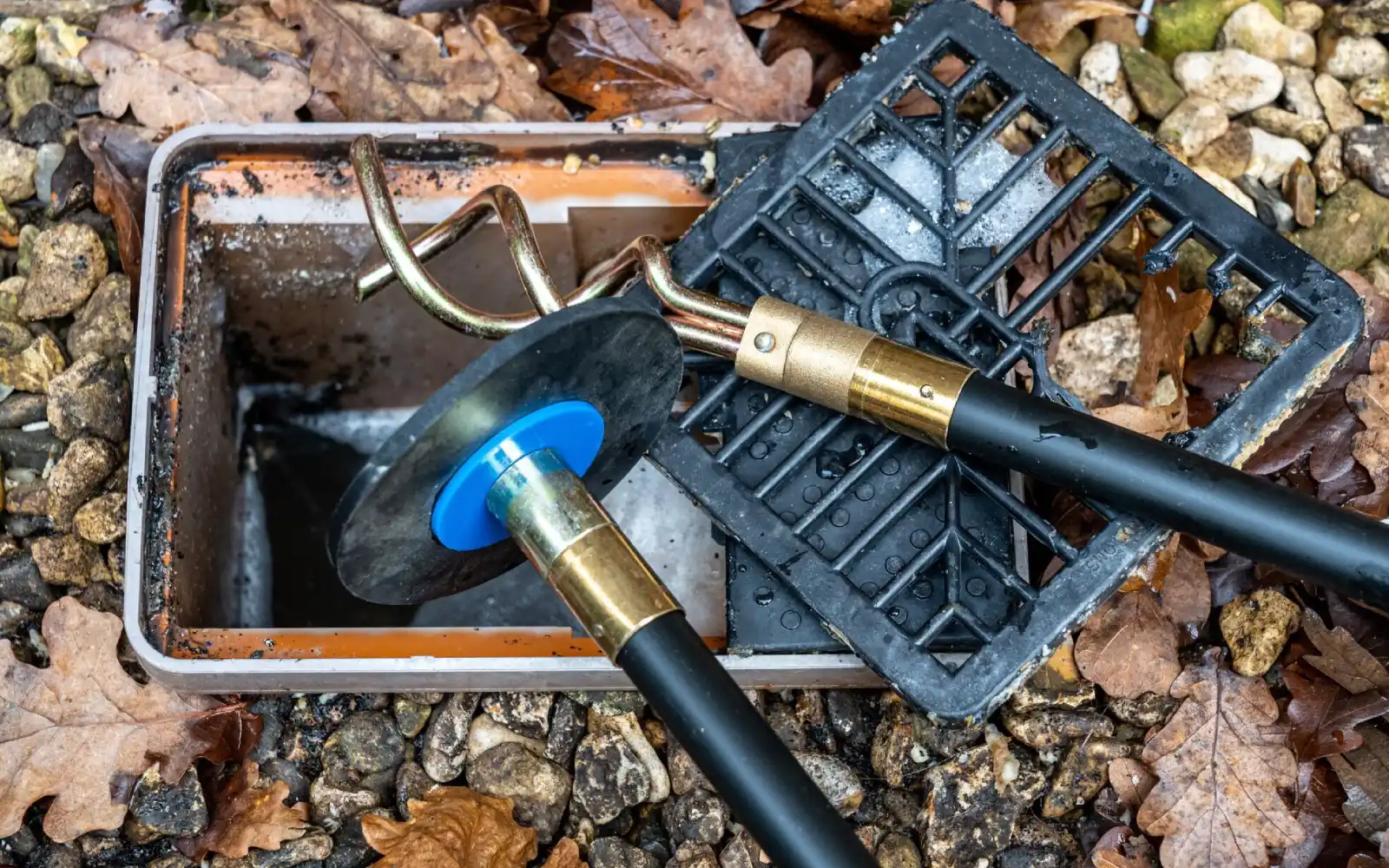 Drain excavation repair work
