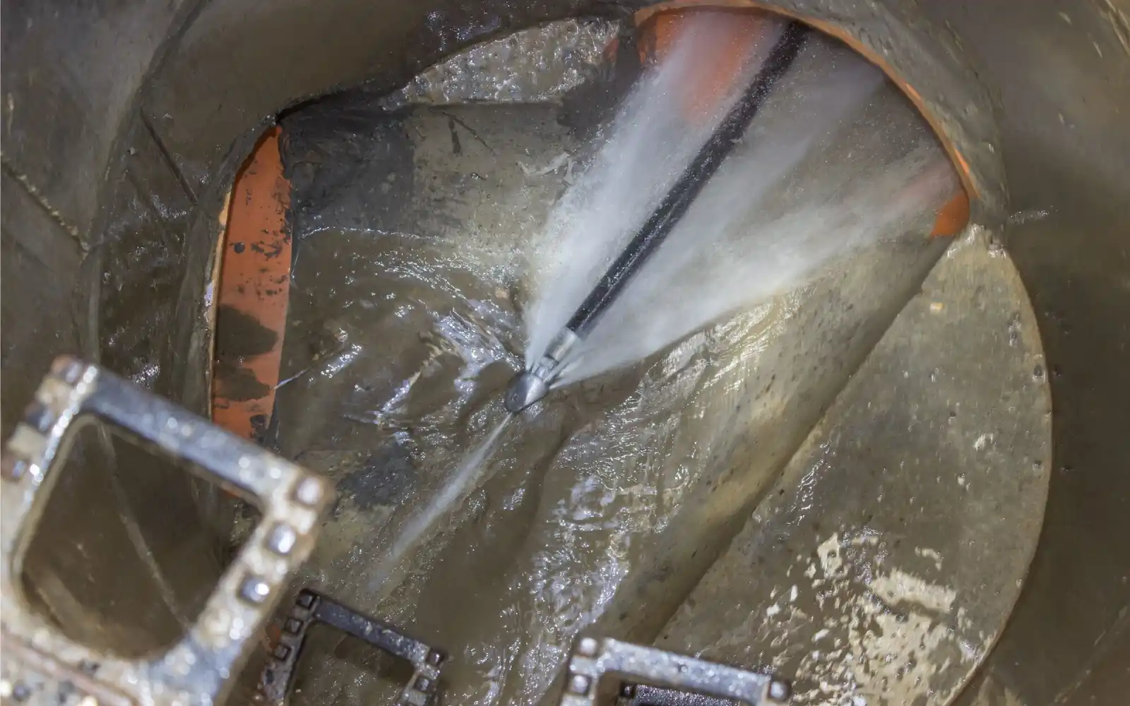 Professional drainage repair team