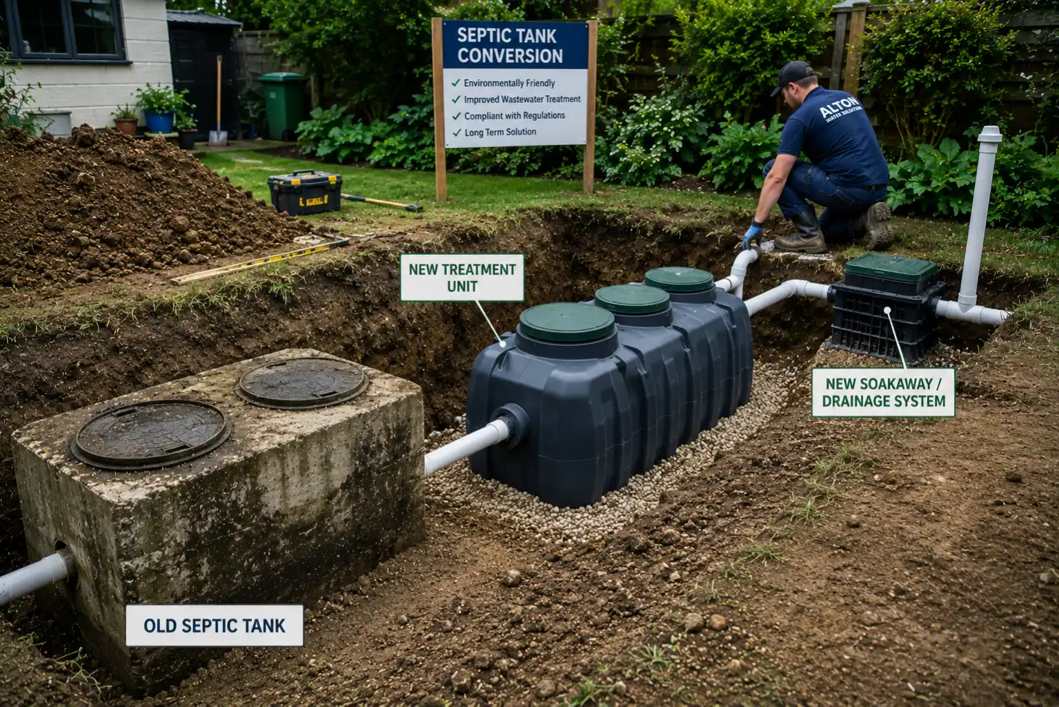 Wastewater treatment upgrade project
