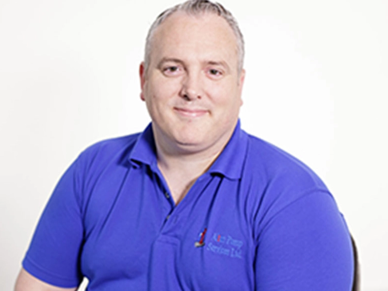 A photograph of Dave the Sales Manager. Alton Facility Services, serving Hampshire, Surrey, and the UK