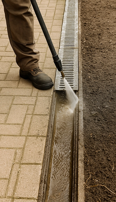Drain repair team